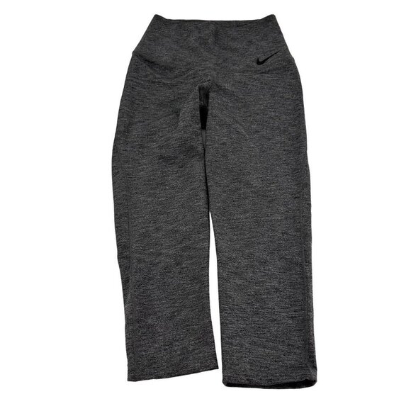 Nike Dri-Fit Grey 3/4 Length Leggings Venting in the back Size Small - Picture 3 of 13